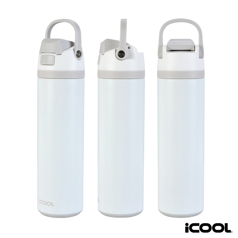iCOOL® Manitou 24 oz. Double Wall, Recycled Stainless Steel Water Bottle 12