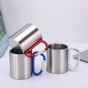 10 Oz. Carabiner Handle Stainless Steel Mug 1