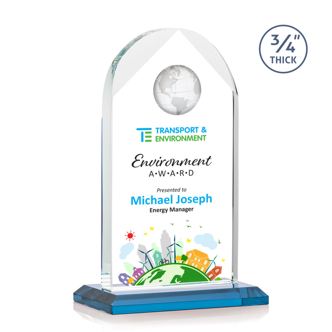 Blake Globe VividPrint™ Award - Sky Blue 6
