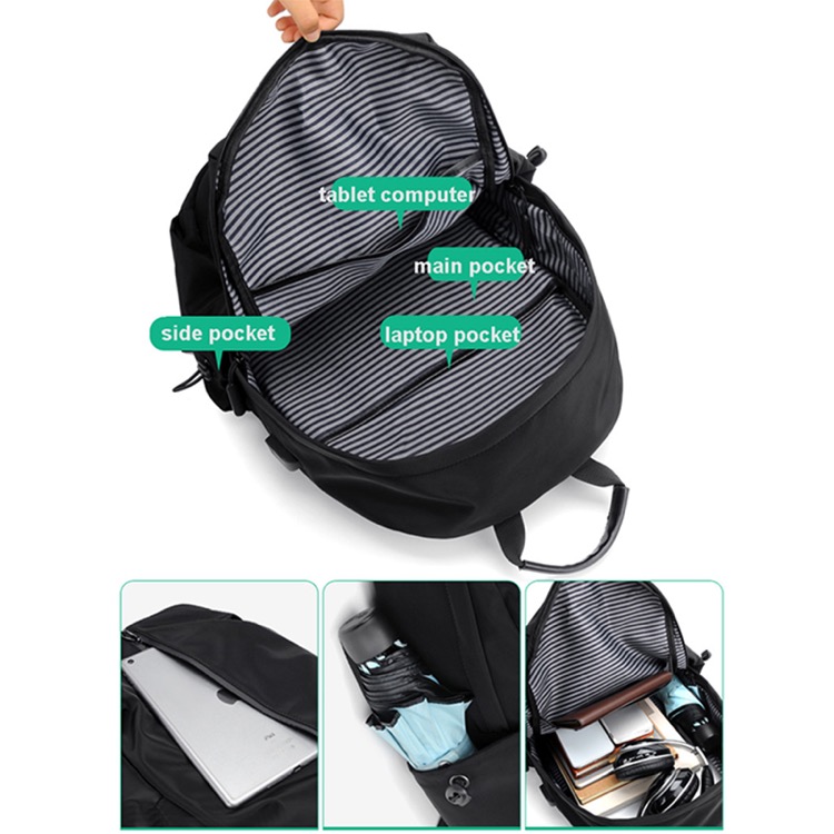Large Travel Laptop Backpack w/USB Charging Port 8