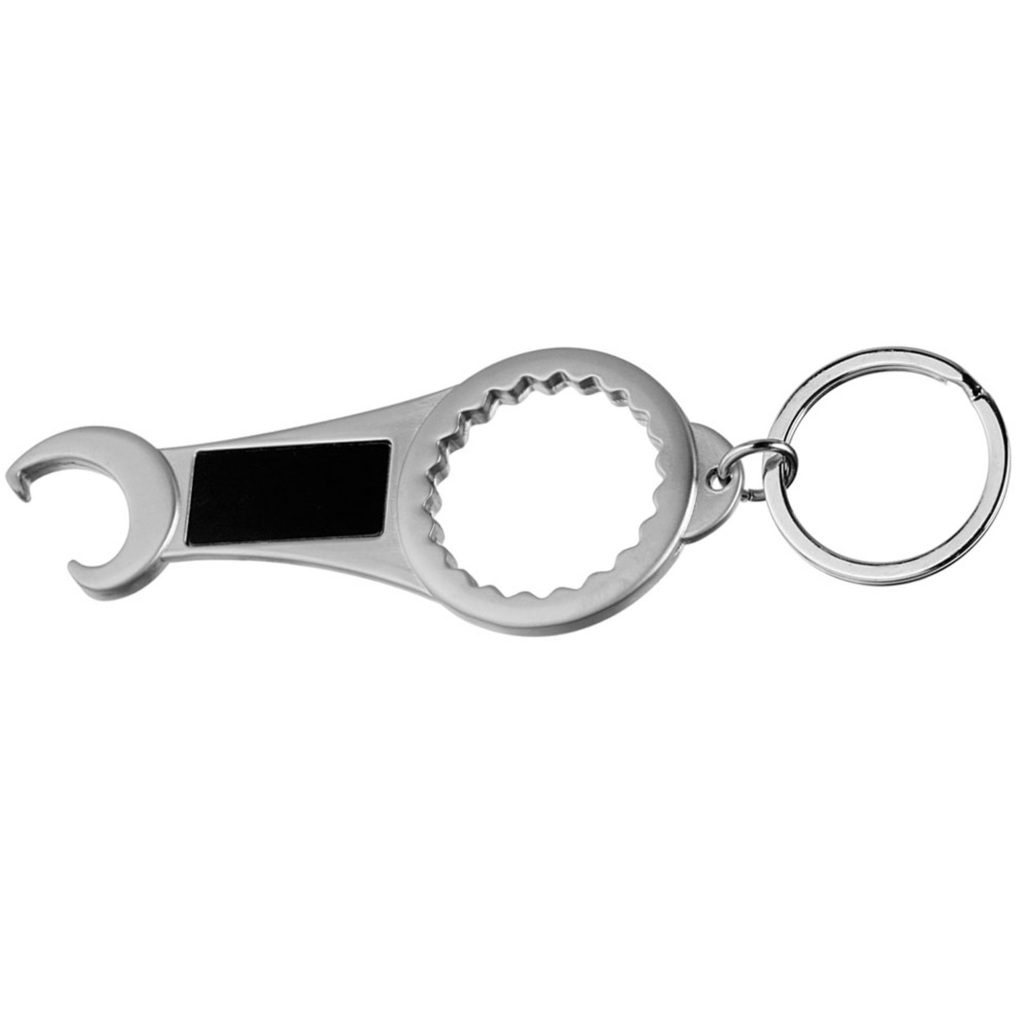 2-in-1 Metal Bottle Opener Keychain 1