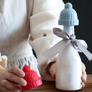 Elegant Oval Panel Silicone Bottle Cap Wine Stopper Cork 19