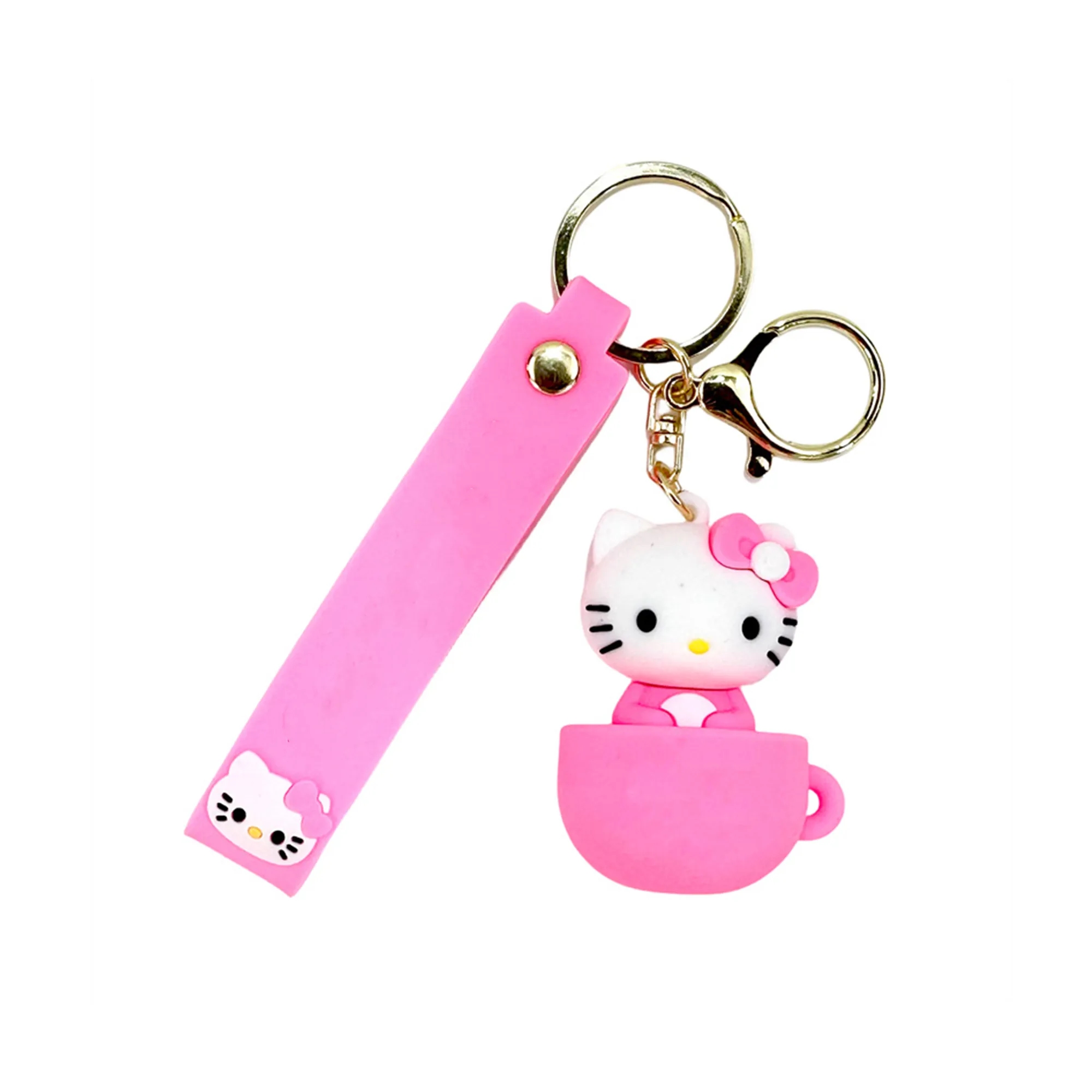 Adorable Cartoon Kitten-Shaped Keychain Pendant Ornament 5