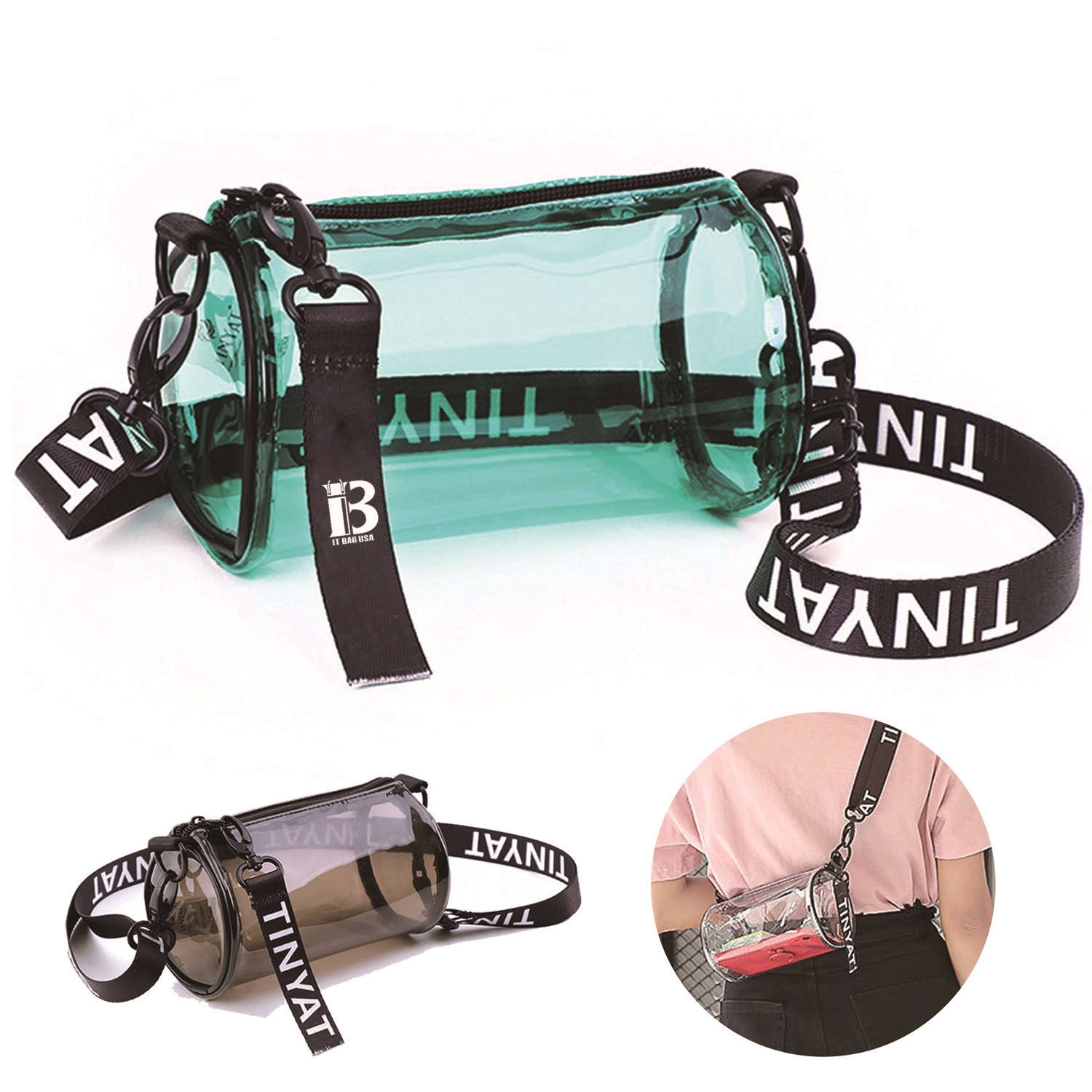 Pvc Cylinder Phone Bag 2