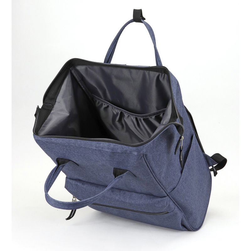 Wide Mouth Polyester Laptop Computer Backpack Bag 4