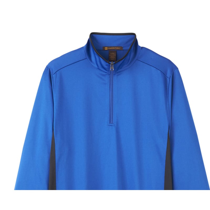 Harriton Men's Flash Snag Protection Plus IL Colorblock Quarter-Zip 36