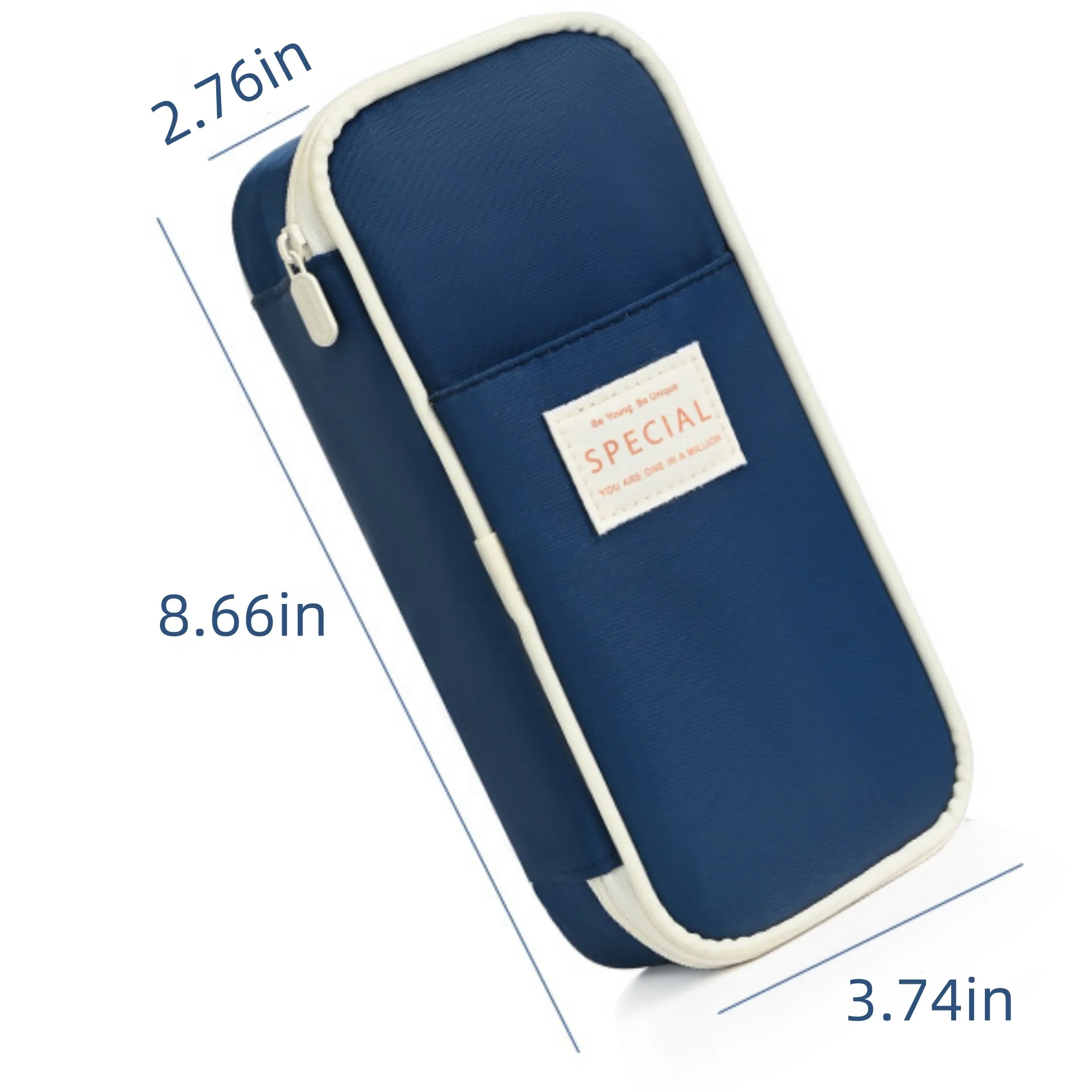 Customized solid color large capacity pencil case 2