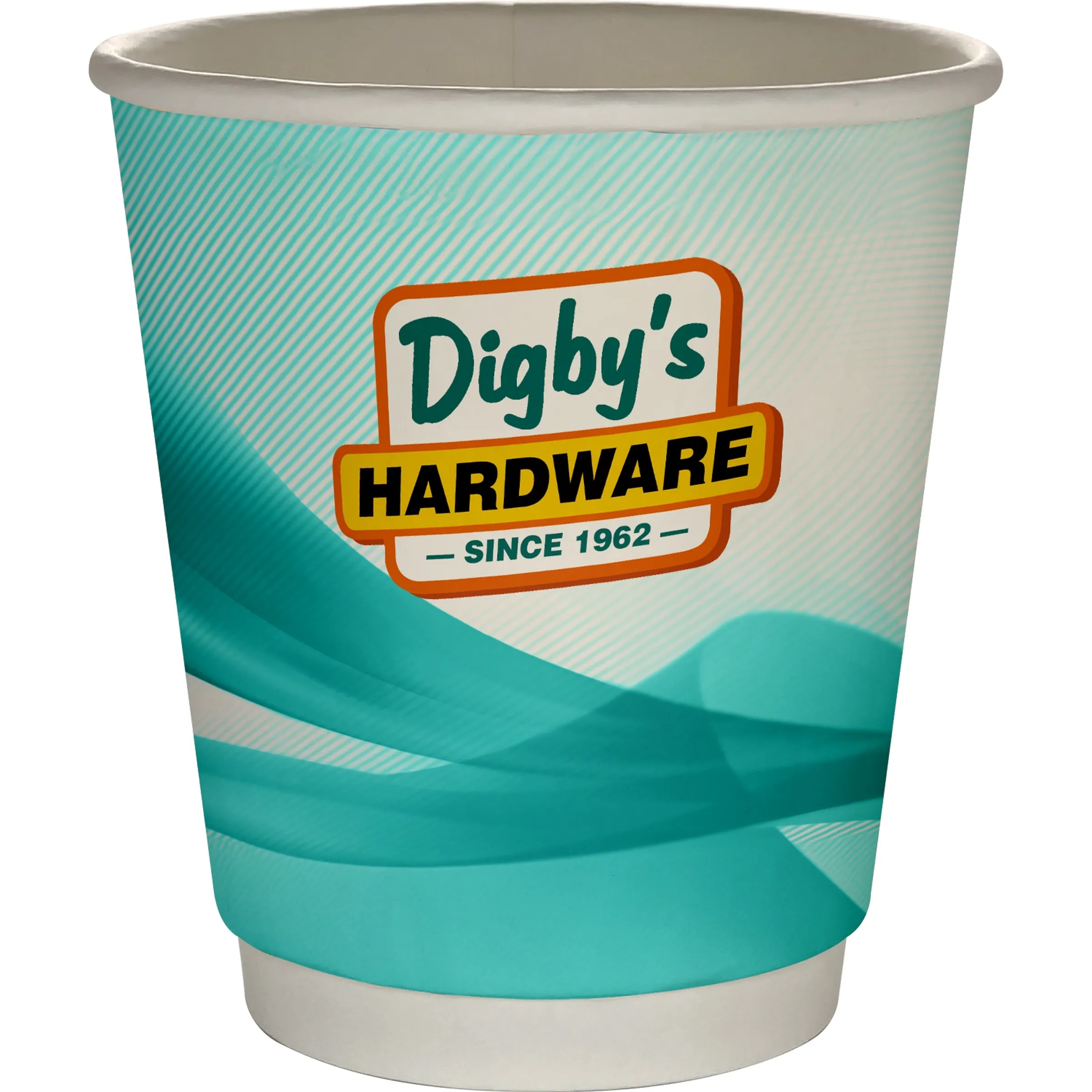 10 oz Full Color Groovy Insulated Paper Cup 16