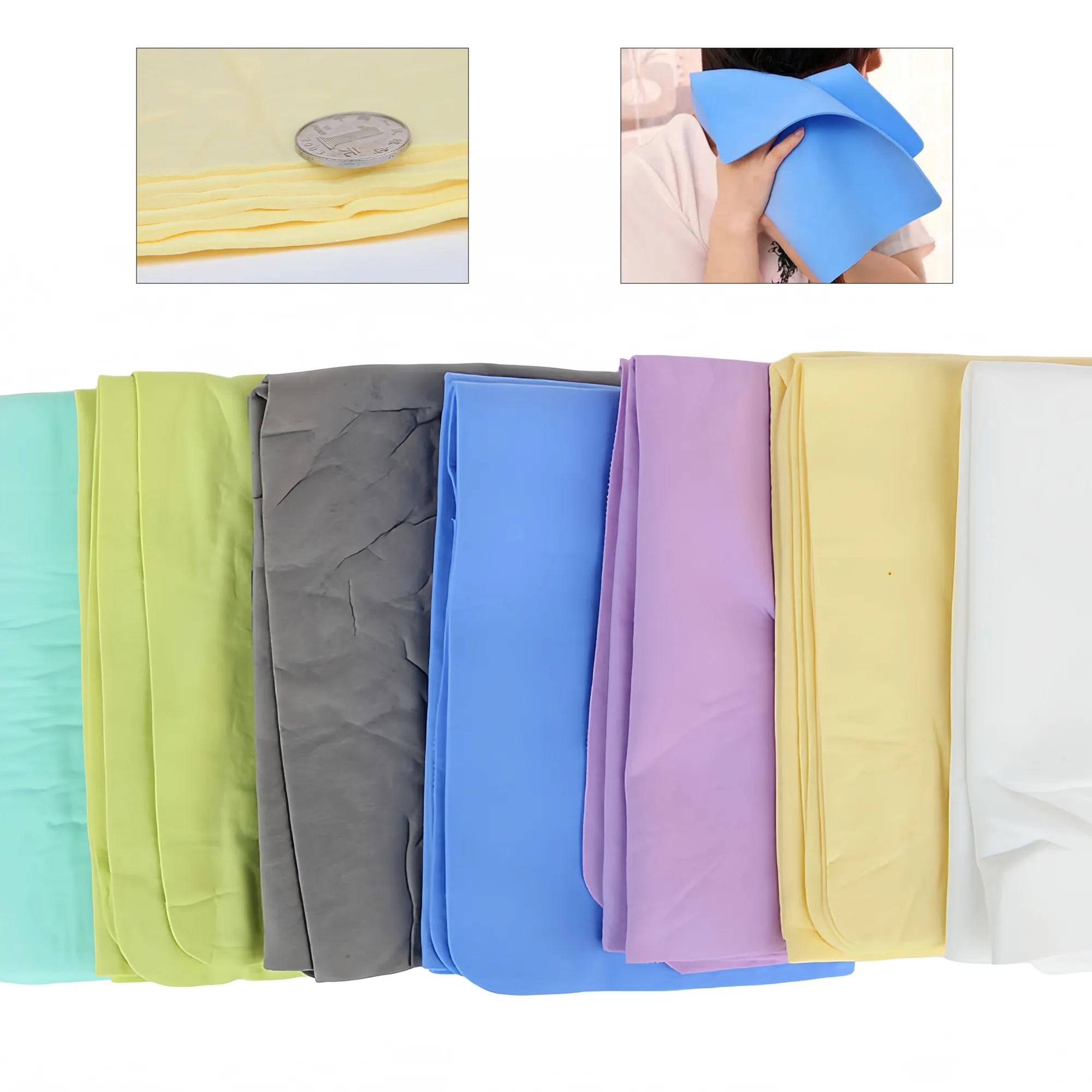 Pure Color Pet Absorbent Bath Towel In Bucket 2