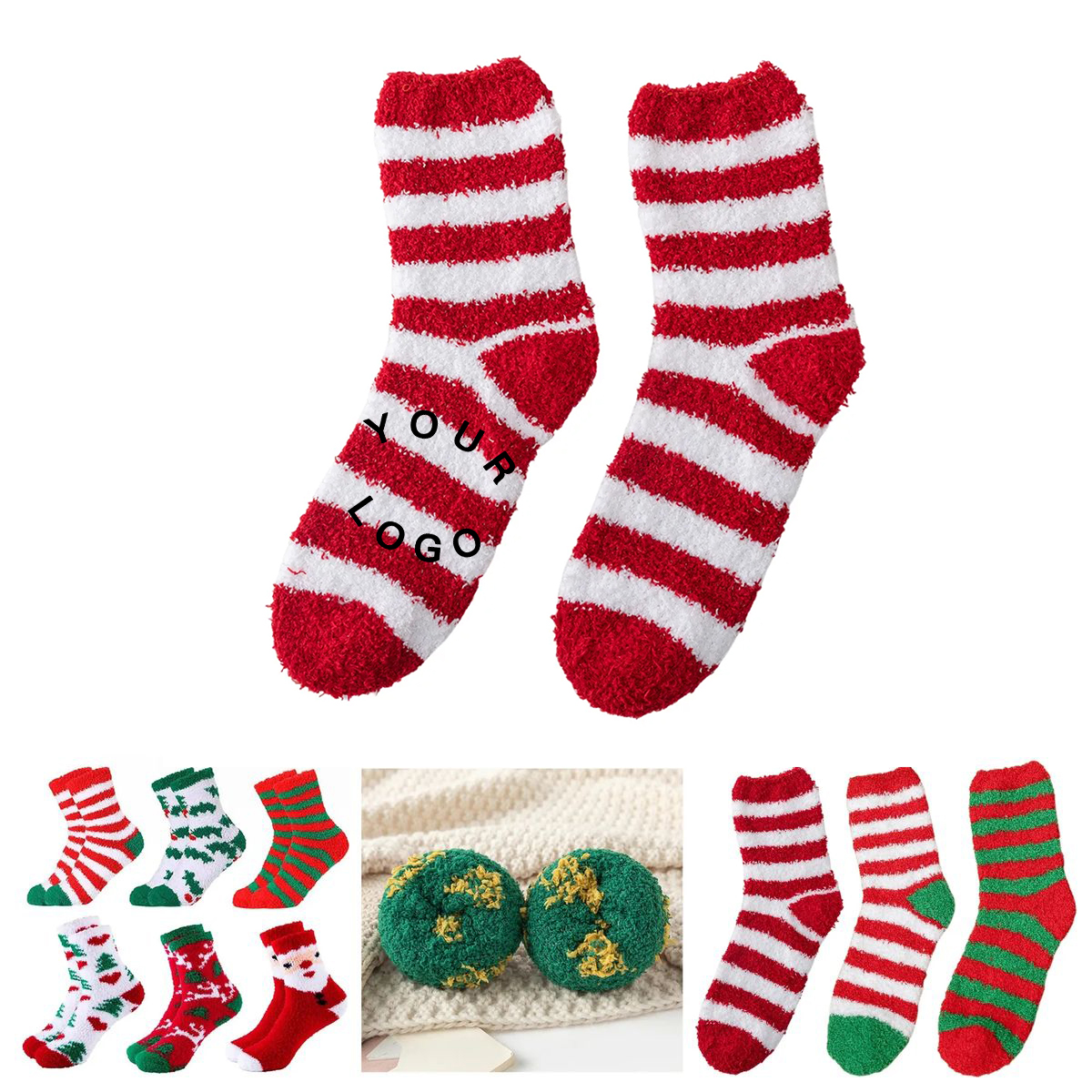 Non Slip Coral Fleece Socks for Home Use 3