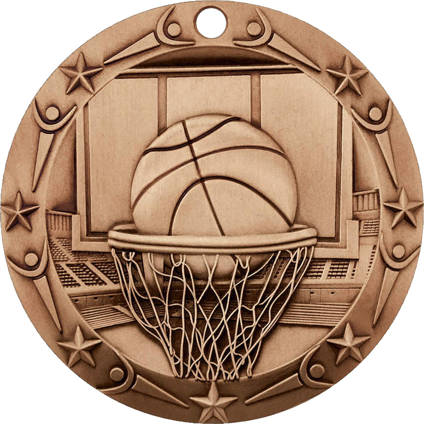 Stock World Class Sports & Academic Medals: Basketball 4