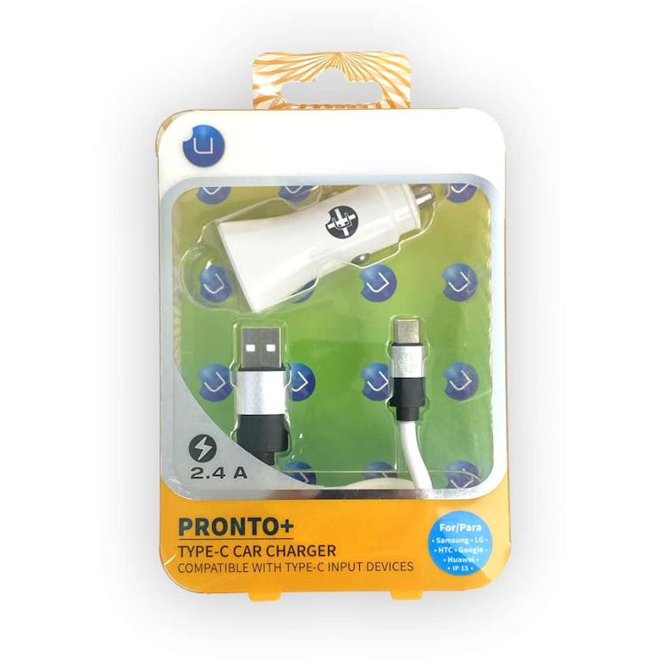 Type-C Car Chargers - White 2