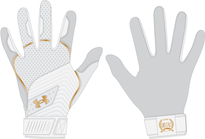 UA Harper Pro 24 Men's Batting Gloves 1