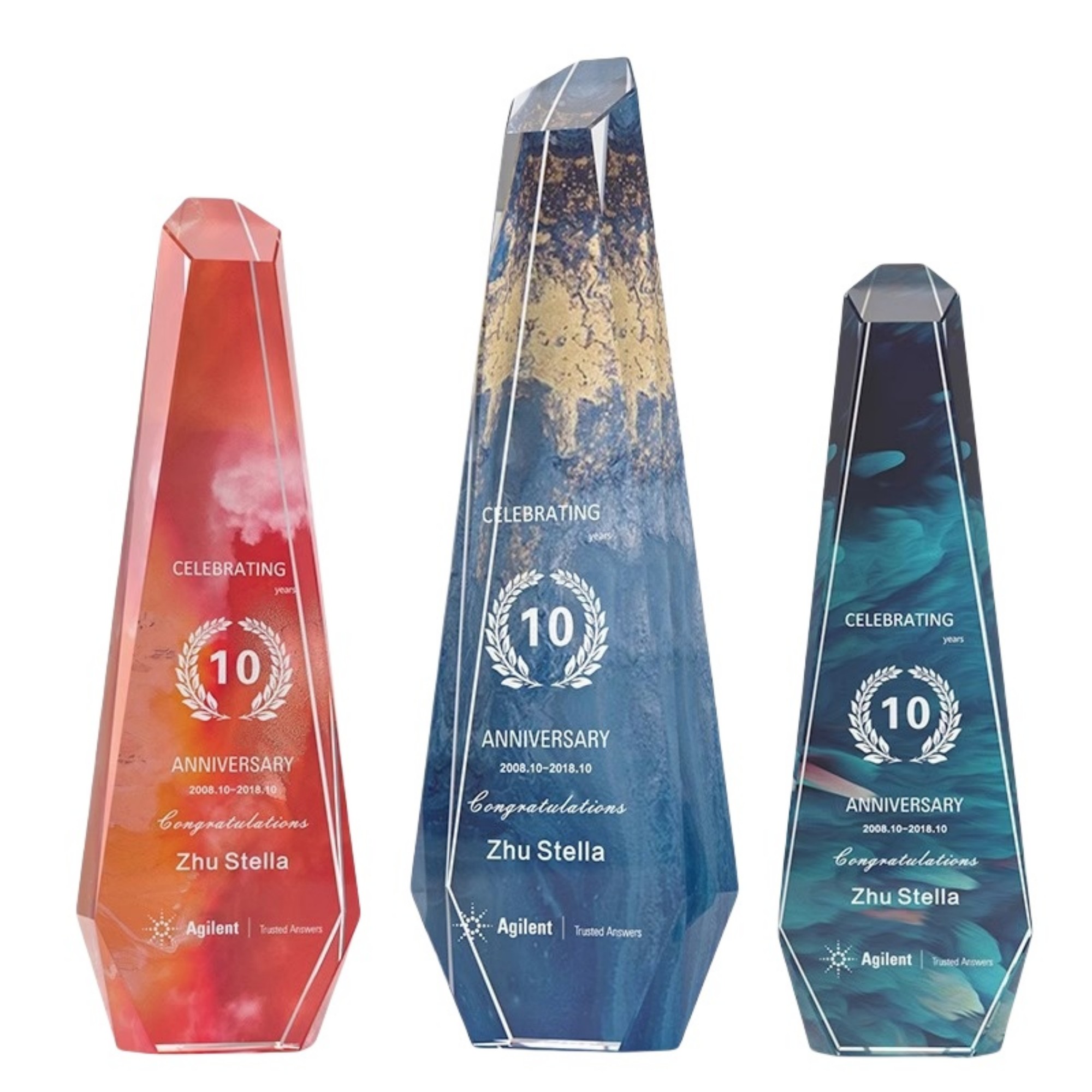 Crystal Award Trophy