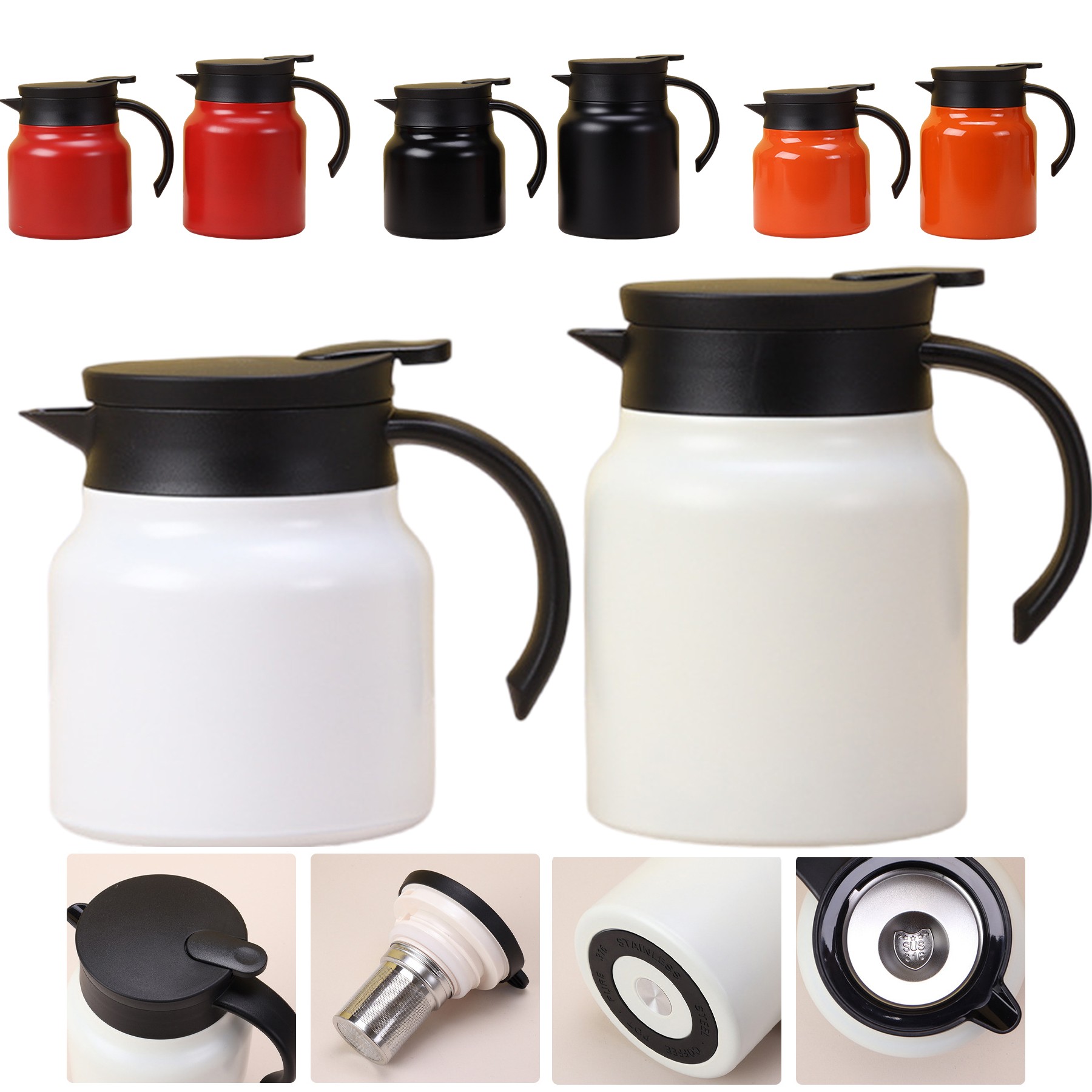 34Oz Large Capacity Coffee Pot 4