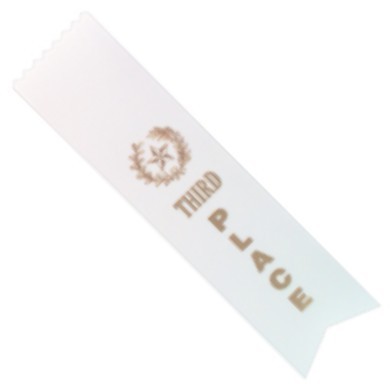 Third Place Ribbon 2" x 8" 1