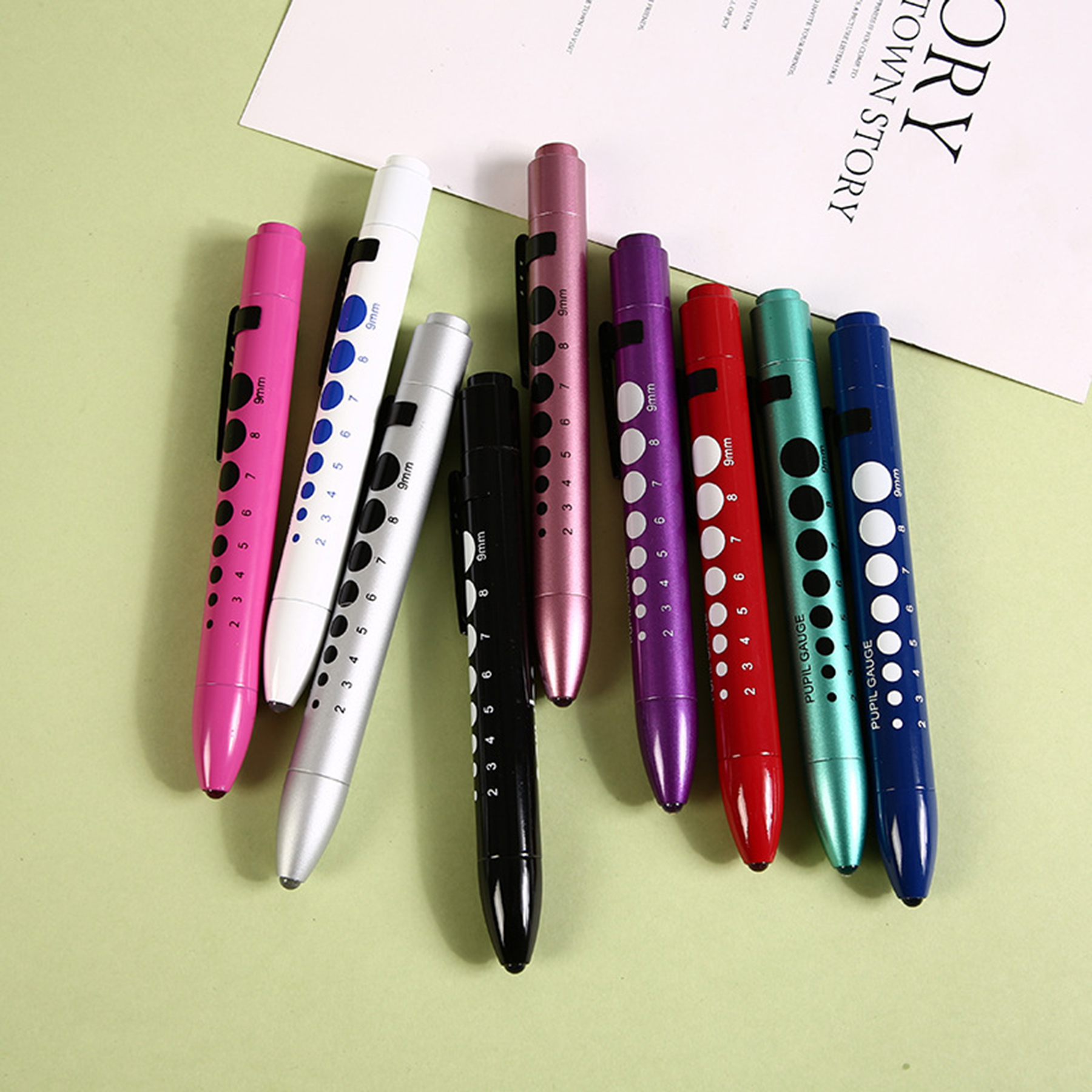 LED Medical Pen light With Pupil Gauge 3