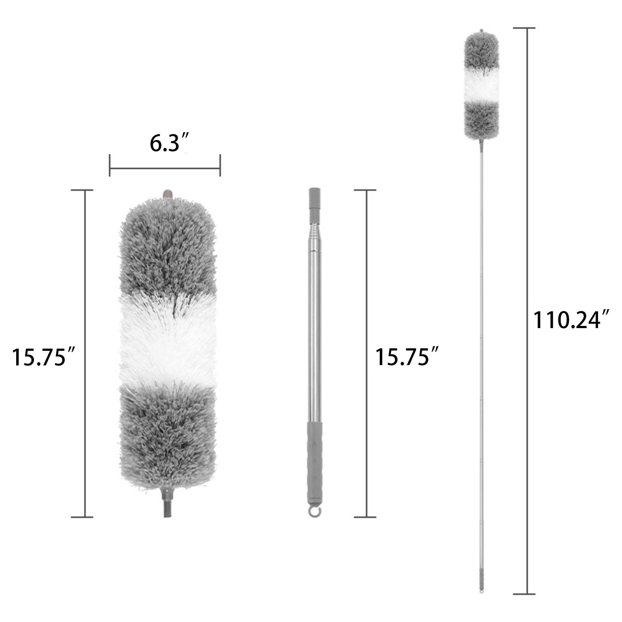 Extendable Dust Duster with Microfiber 3