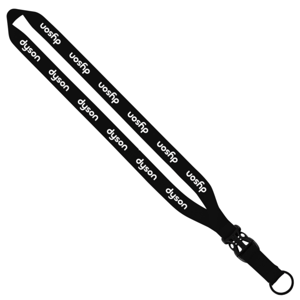 3/4" Polyester Lanyard with Slide Buckle Release & Split-Ring 35