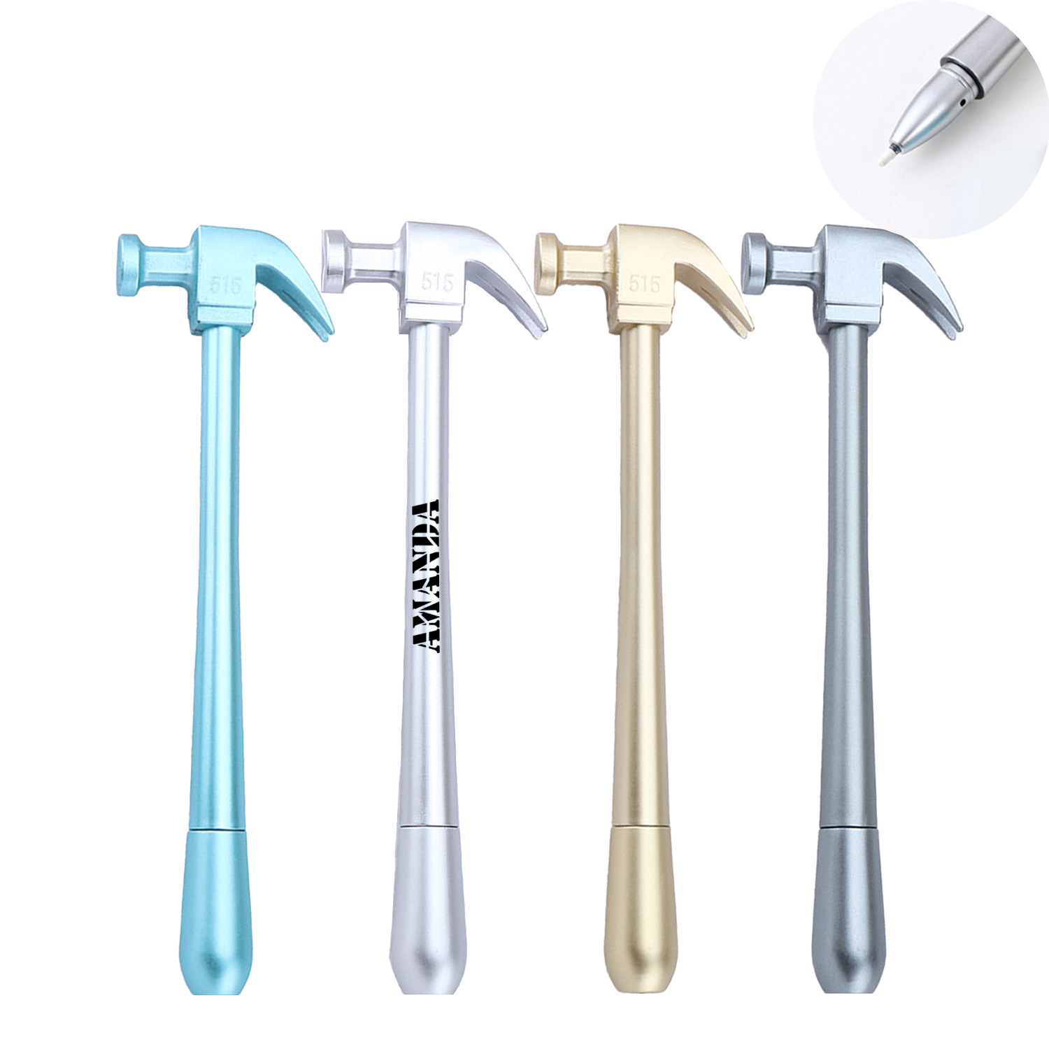 Plastic Creative Imitation Hammer Shaped Pen 2