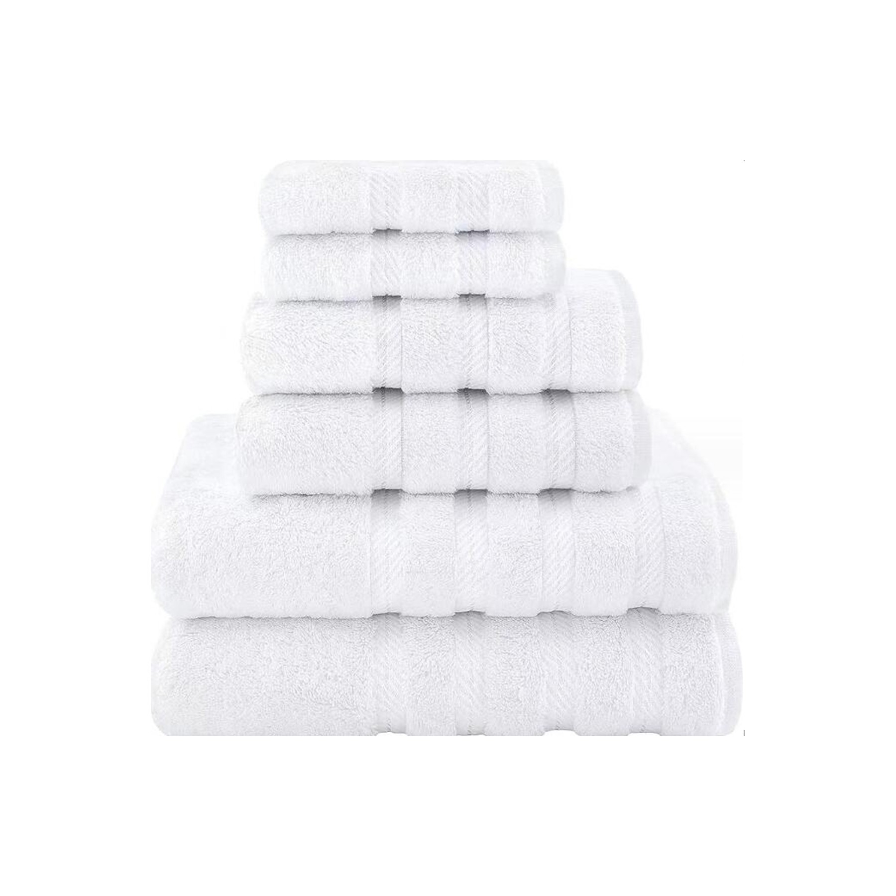 100% Cotton 6 Pieces Towel Set 6