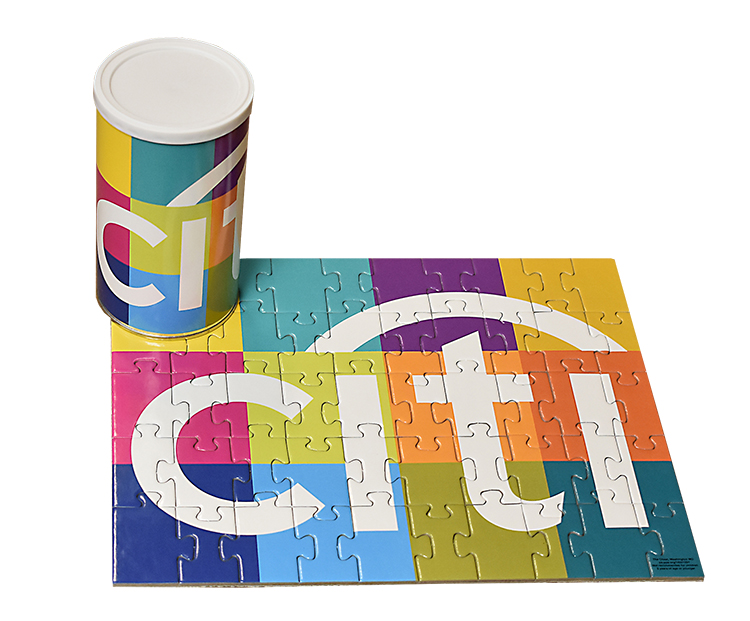 50 Pieces - 8" x 10" - Medium Puzzle in Can 1