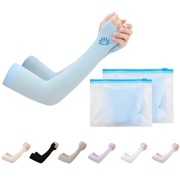 Unisex Sport Arm UV Protect Anti-slip Ice Silk Sleeves 2