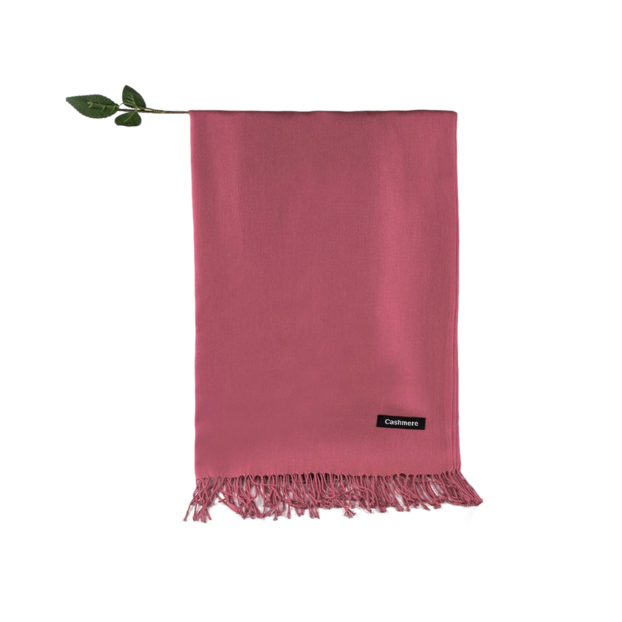 Soft Imitation Cashmere Woven Scarf With Fringe 71" By 28" 27
