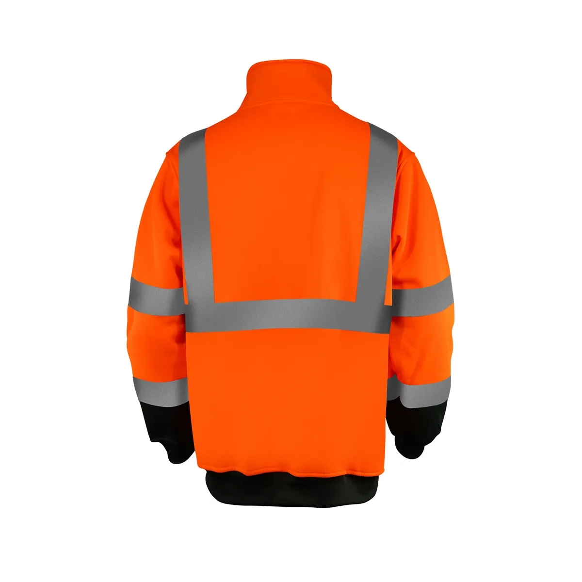 PREMIUM HI VIZ COLOR BLOCK SAFETY QUARTER ZIP WITH POCKET 9