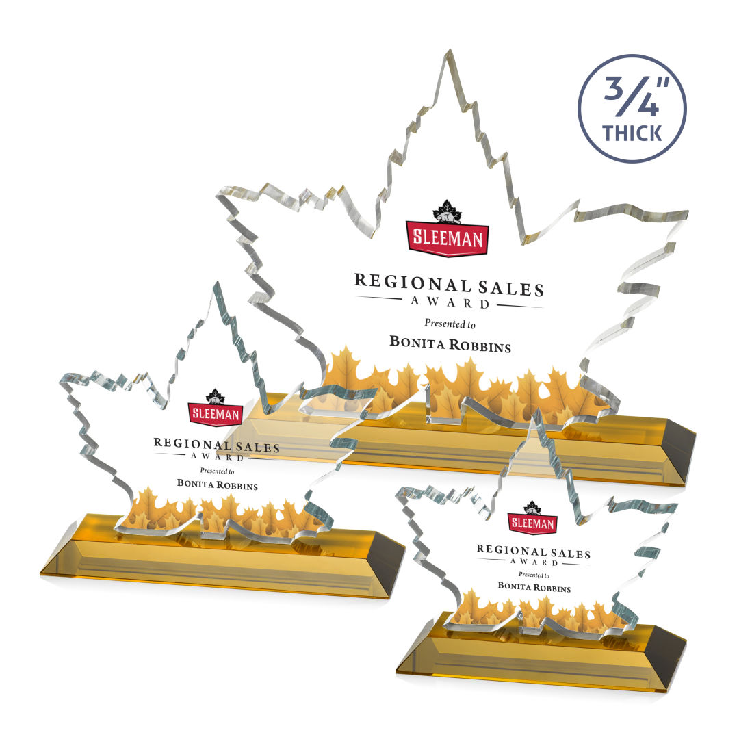 Maple Leaf VividPrint™ Award - Amber 5
