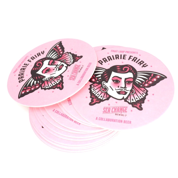 3.5" Round Pulpboard Coaster 3