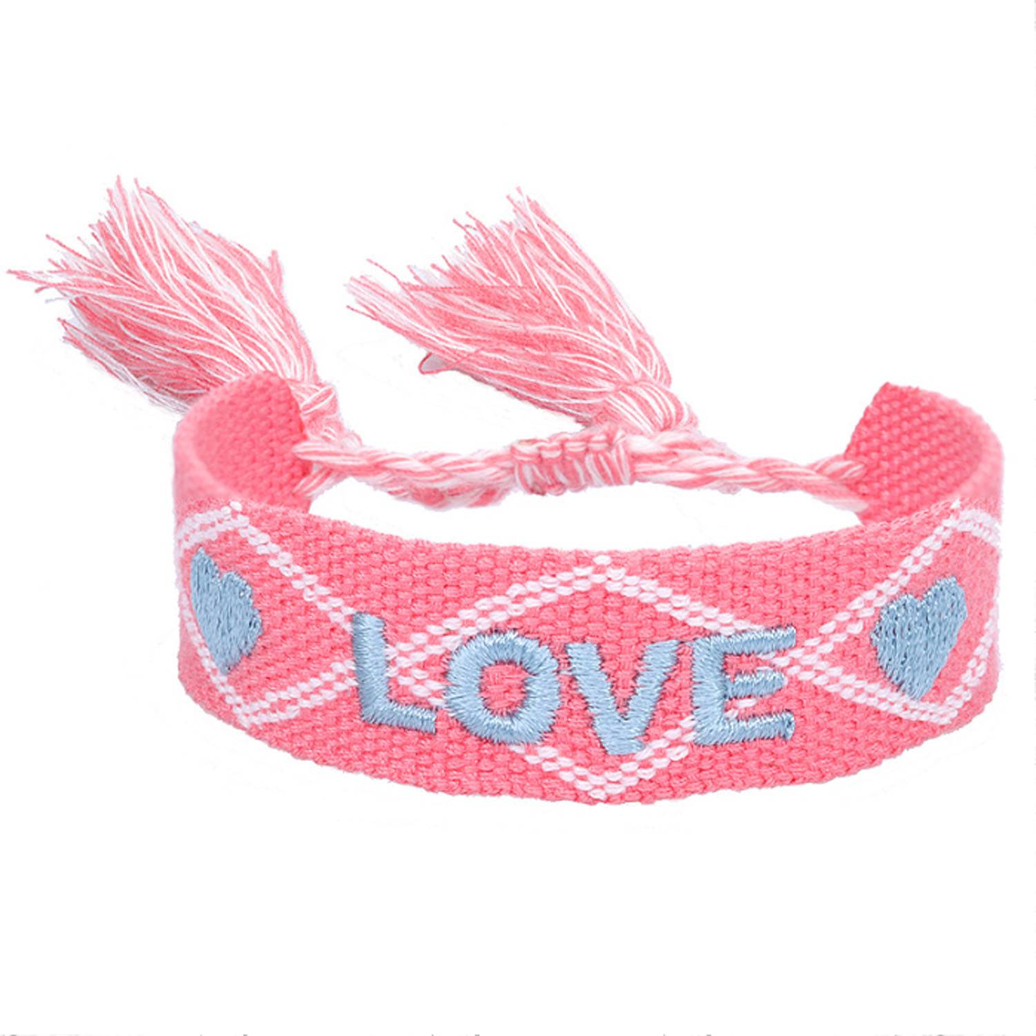 Handmade Embroidered Tassel Adjustable Bracelet 5