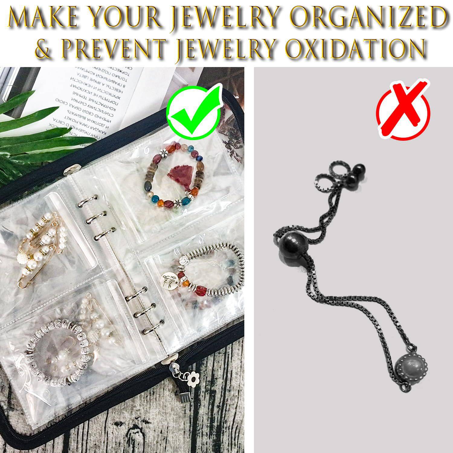 PVC Transparent Jewelry Book Storage Case 12