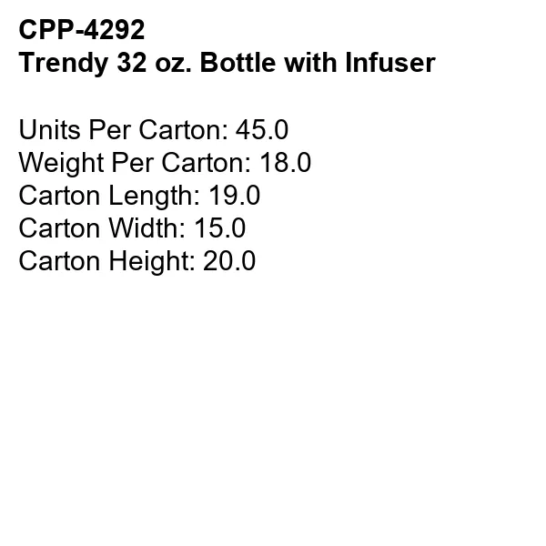 Trendy 32 oz. Bottle With Infuser 14