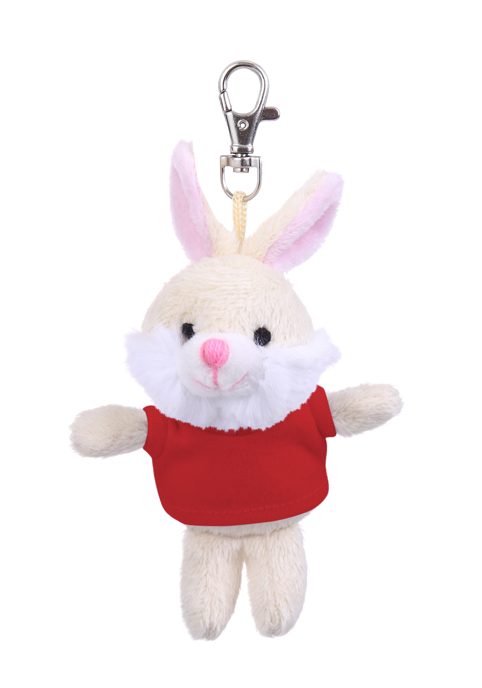 Soft Plush Bunny Keychain with Tee 11