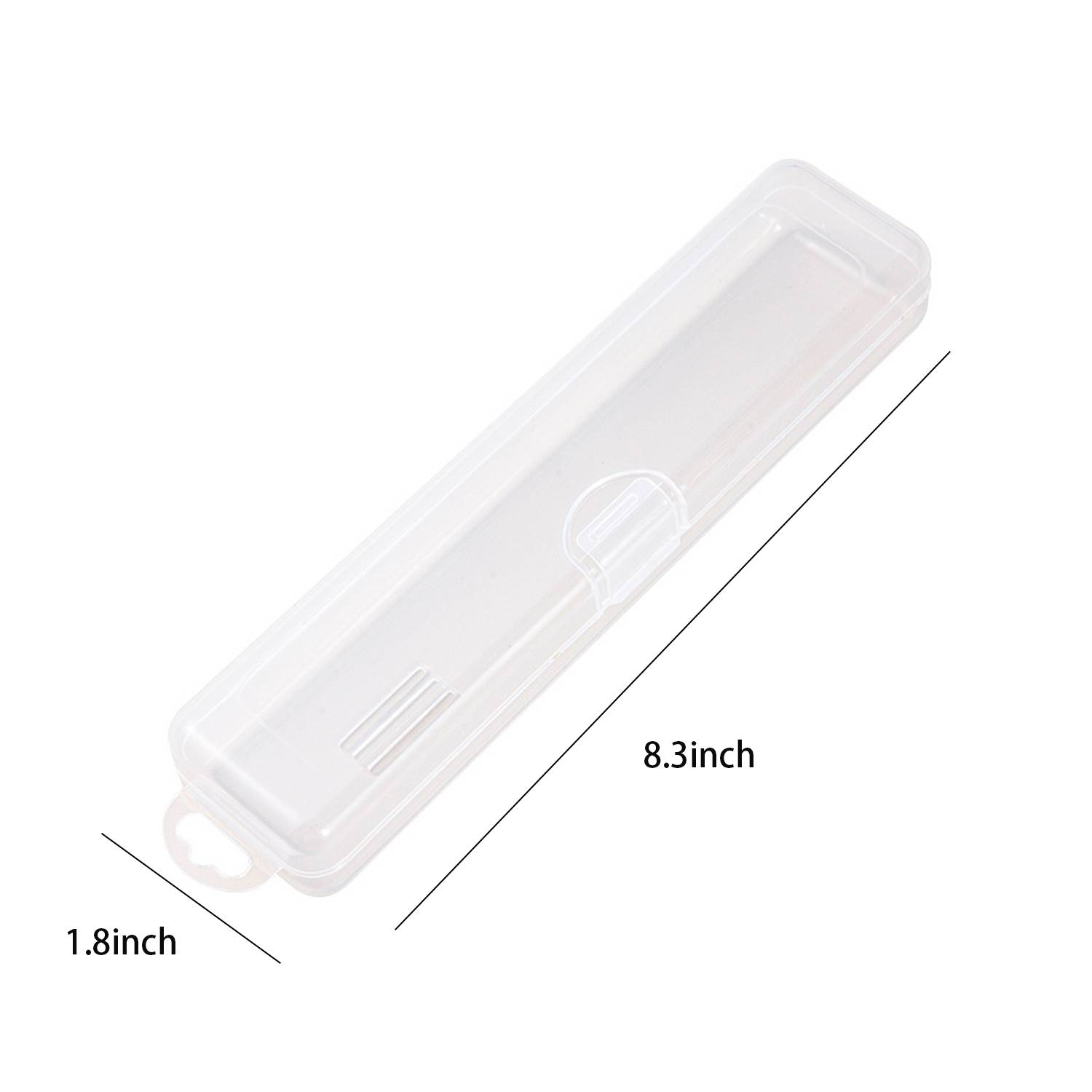 Portable PP Plastic Toothbrush Utensil Storage Case 2