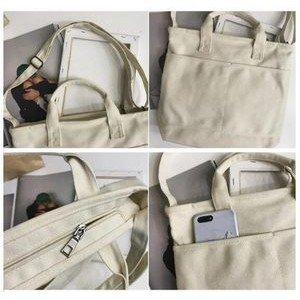 Eco Reusable Canvas Bag, custom tote bag with logo imprint 3