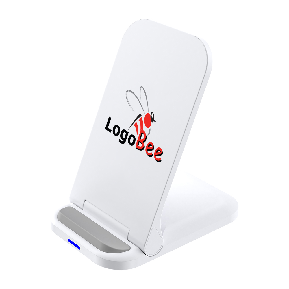 15W Foldable Wireless Charger Stand with Dual Coils & Adjustable Angle 4