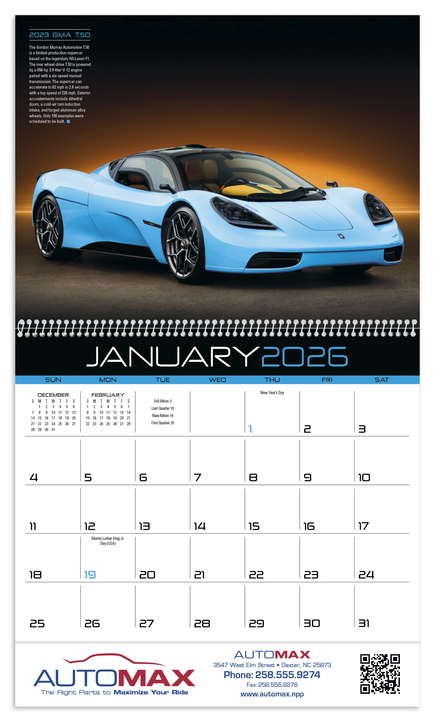 Triumph® Calendars Exotic Cars Calendar 17