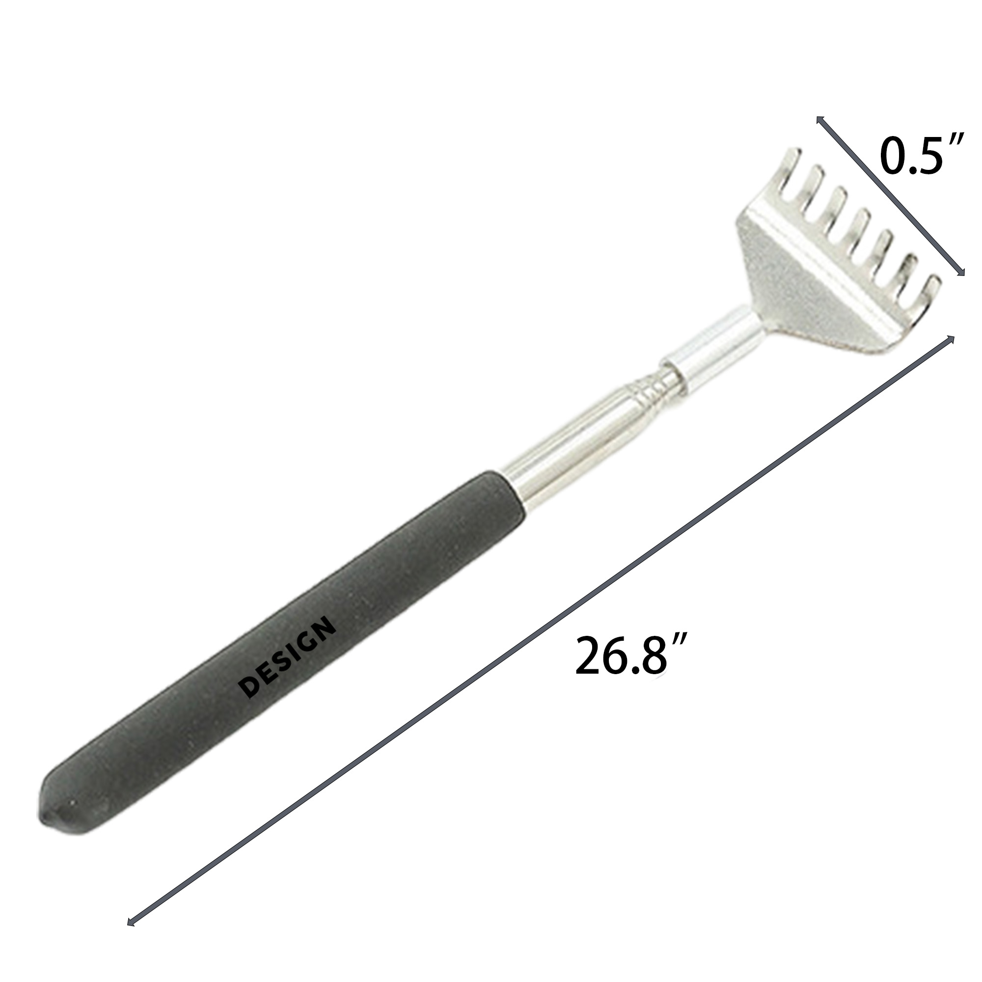 MOQ 50 Portable Retractable Stainless Steel Back Scratcher 2