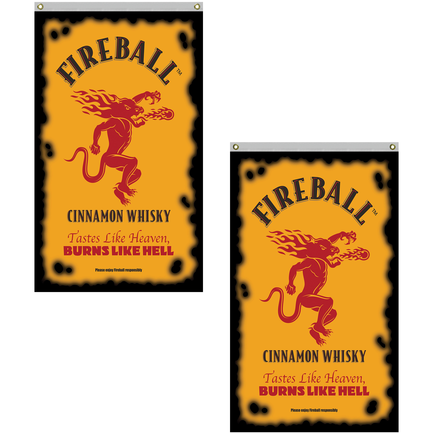 3' x 5' Double Sided Knitted Polyester Vertical Banners 3