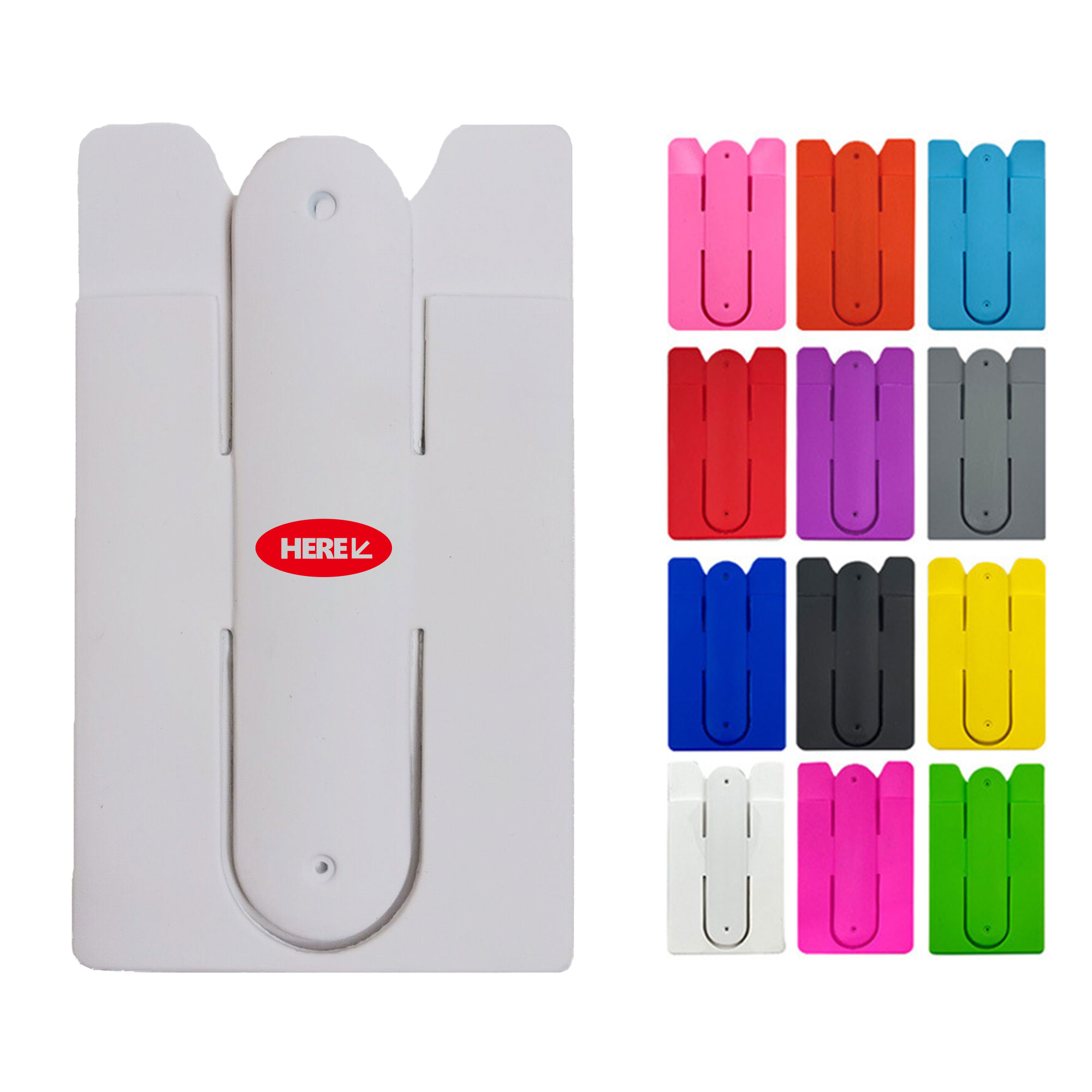 Silicone Phone Back Card Holder Stand 3