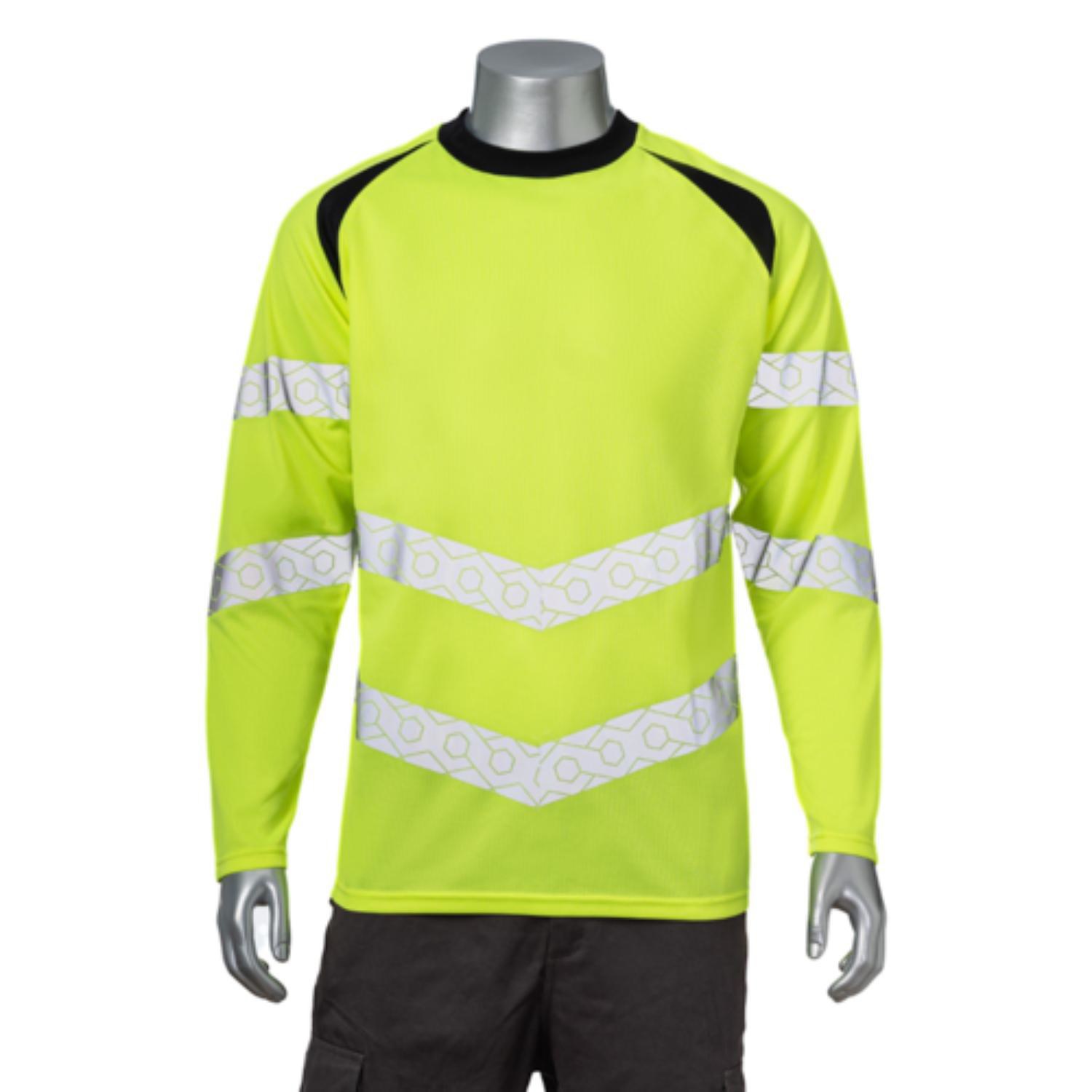 3.8 Oz. Polyester Class 3 Double Band Segmented Tape Safety T-Shirt 2