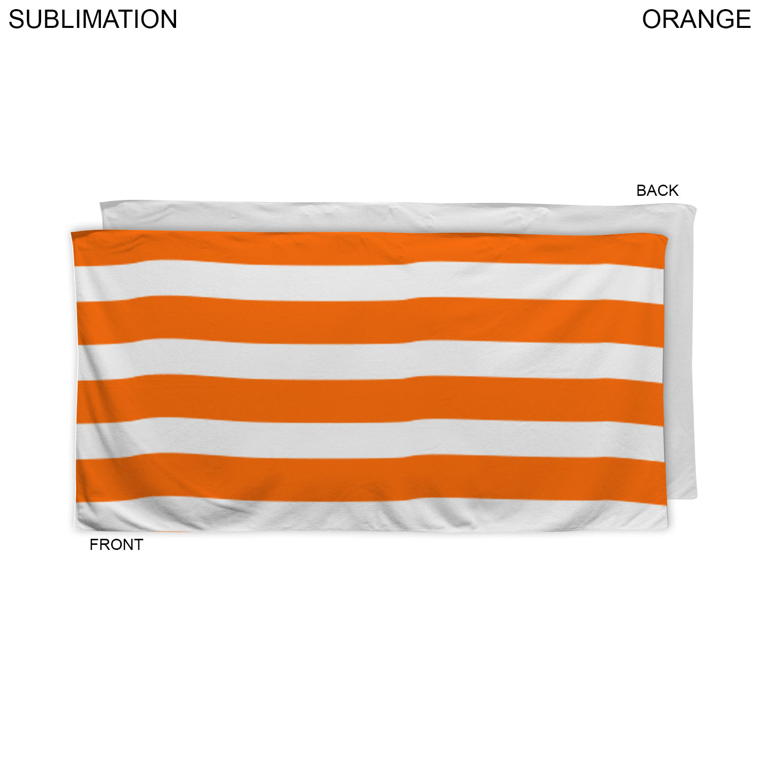 Cabana Stripe Sublimated, Absorbent Microfiber Dri-Lite Terry Beach, Shower Towel, 30x60 9