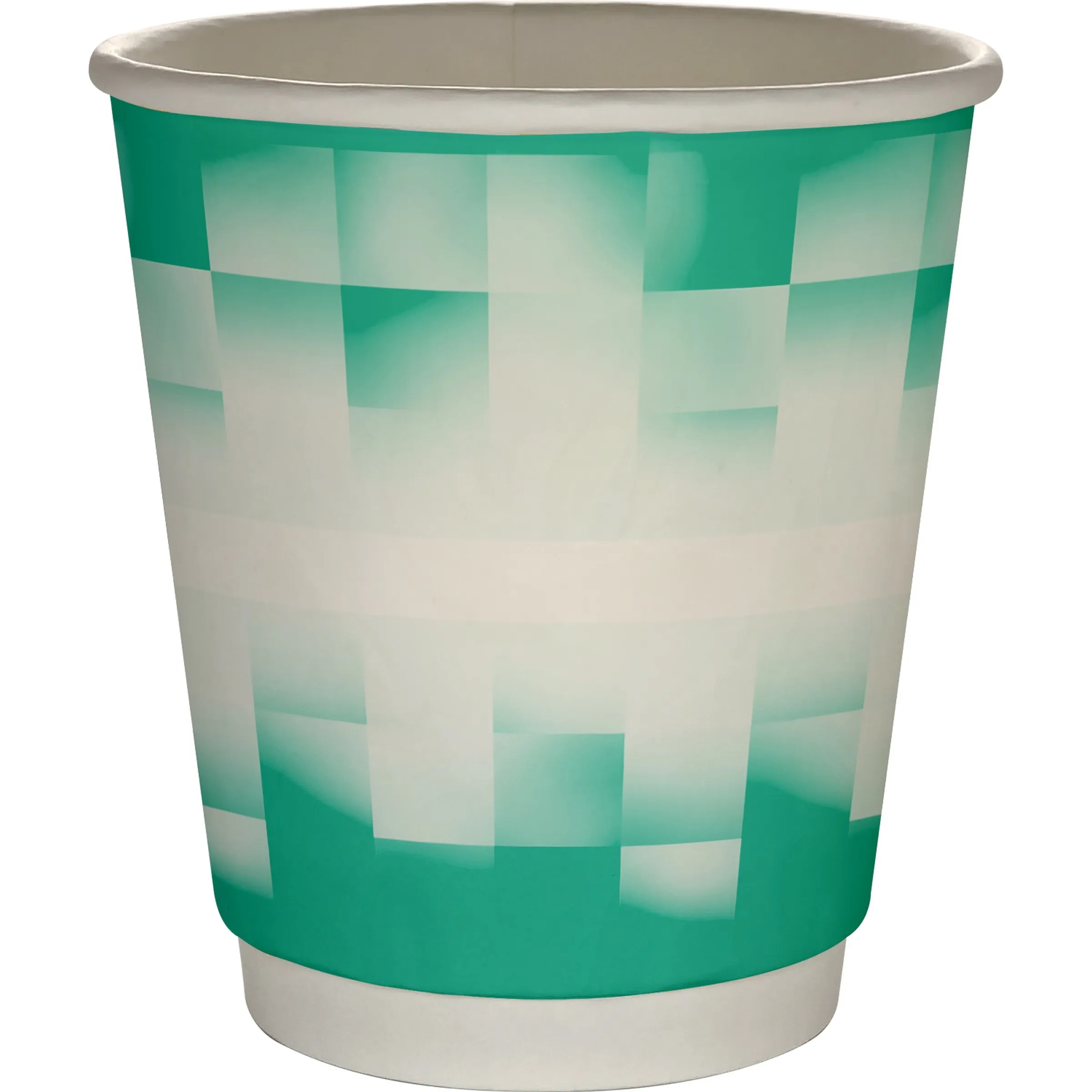 10 oz Full Color Shaded Checkers Insulated Paper Cup 22