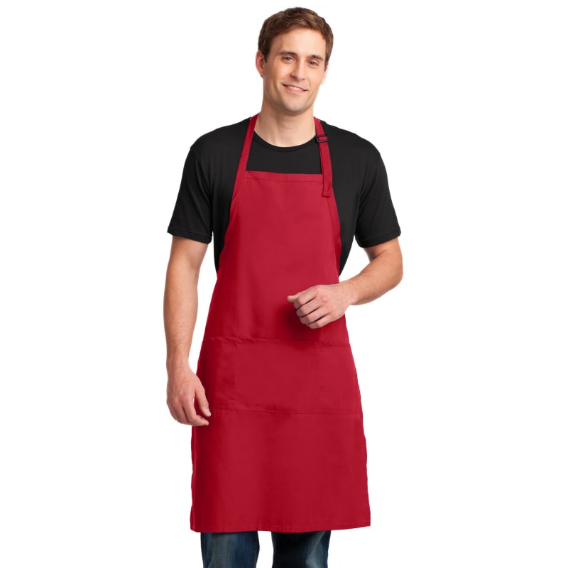 Port Authority Easy Care Extra Long Bib Apron With Stain Release. 15