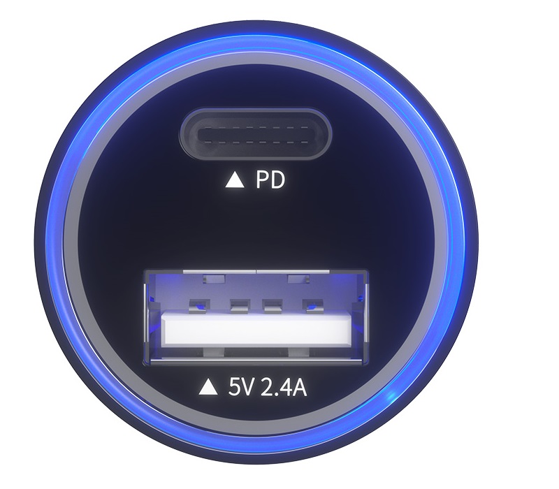 USB+PD LED Car Charger 5