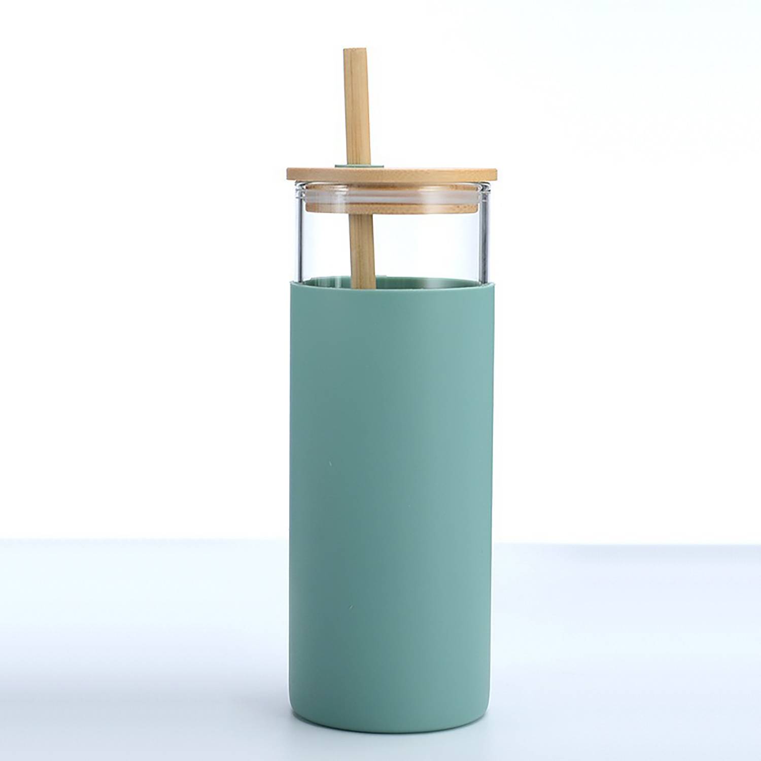 20ounce simple and portable anti-drop glass straw cup 8