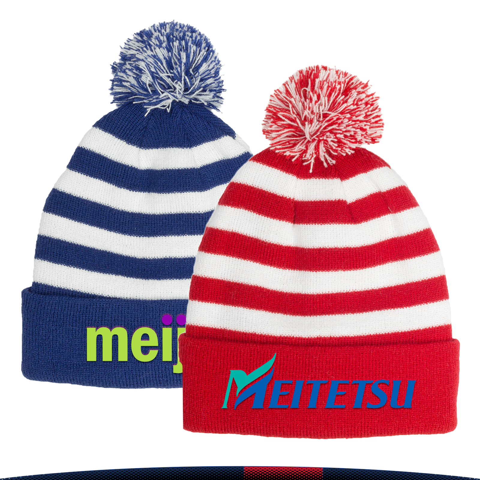 Knitted Two Tone Beanies 3