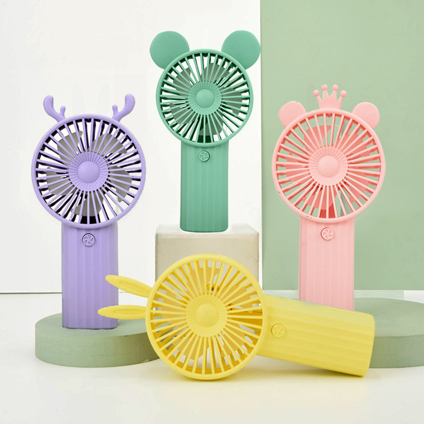 Hand-held Small Fan With Power Bank 2